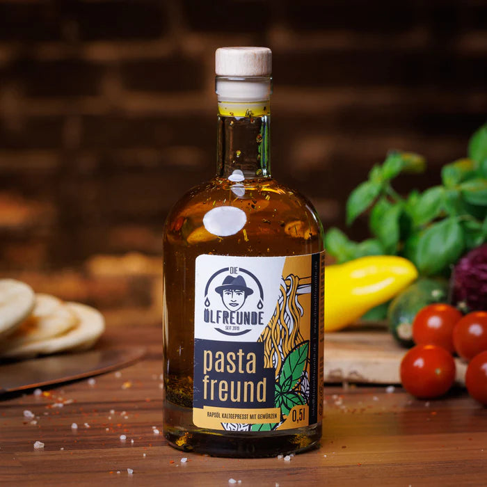 Ölfreunde 3er Vorteilspaket: Bruschetta, Pasta, Kräuter - 3 x 500 ml Würzöl image 1
