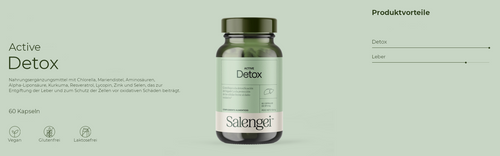 Active Detox - Natürliche Leberentgiftung - 60 Kapseln - Salengei™ image 1