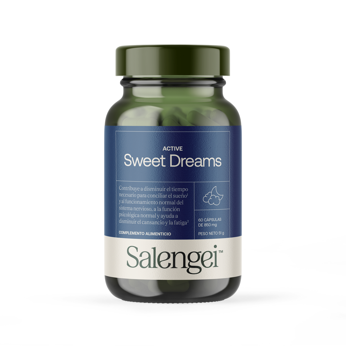 Active Sweet Dreams - Einschlafhilfe mit Melatonin - 60 Kapseln - Salengei™ image 0