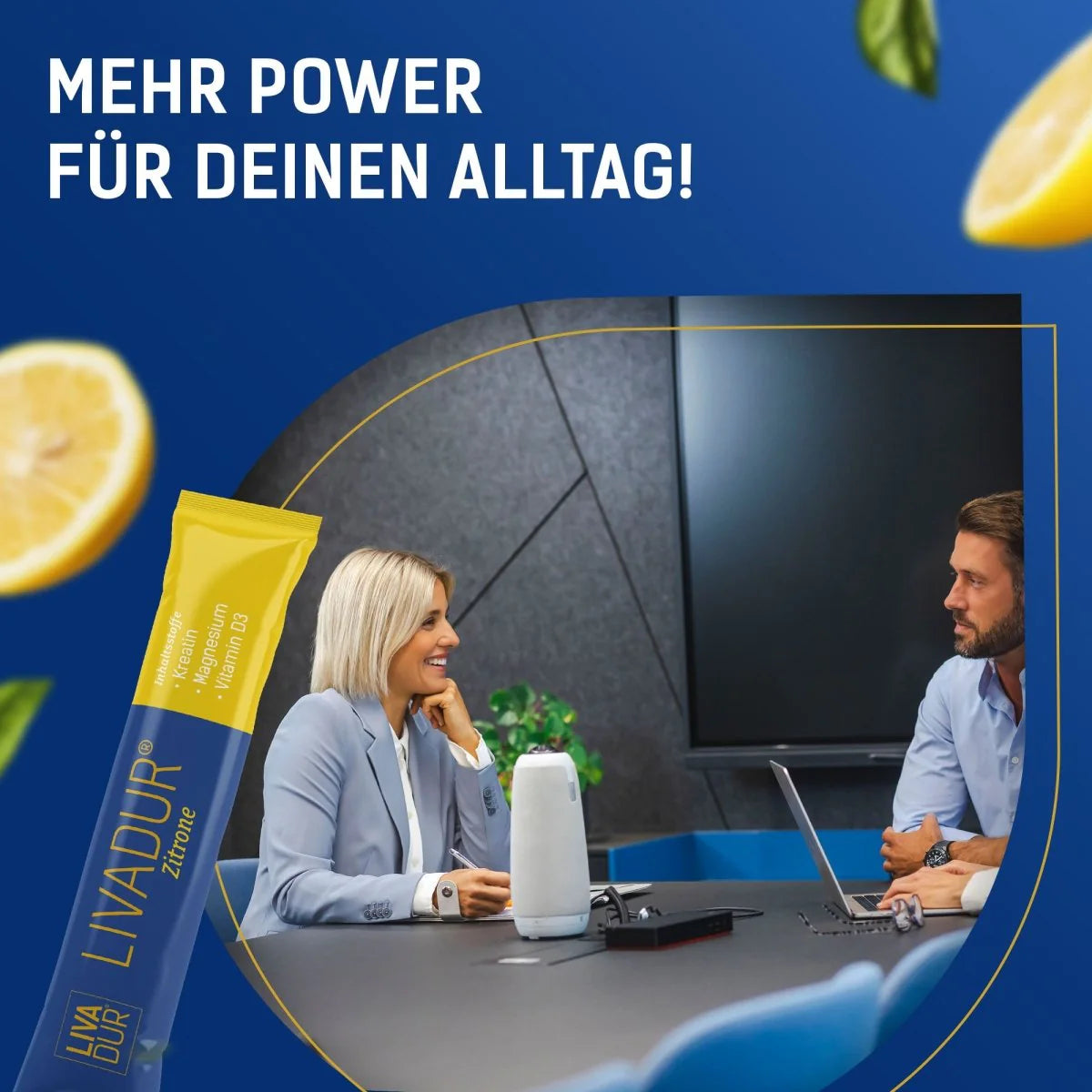 LIVADUR® Zitronengeschmack - Aktivkomplex mit Kreatin, Magnesium u. Vitamin D3 image 3