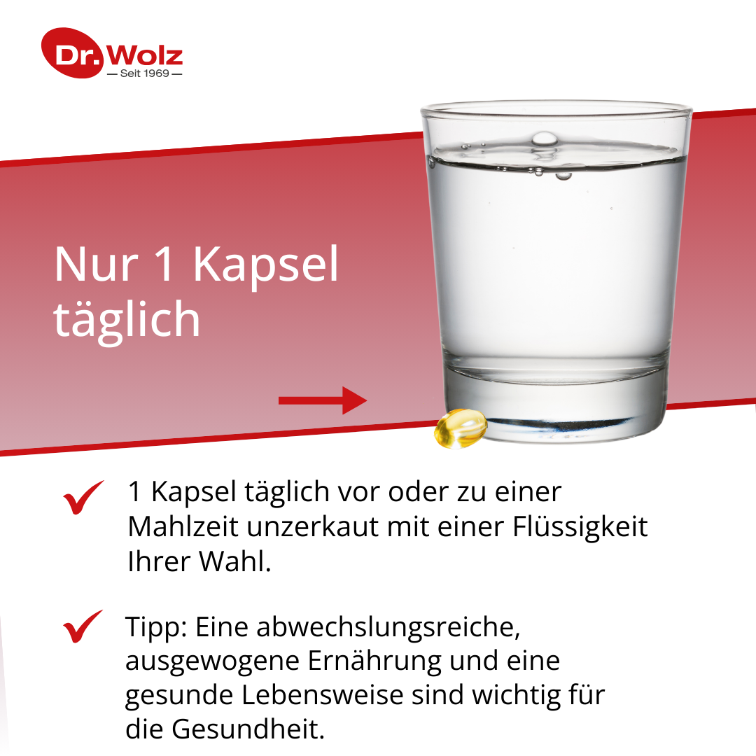 Dr. Wolz Omega-3-Fettsäuren - 60 Kapseln - 110 mg DHA und 165 mg EPA pro Kapsel image 3