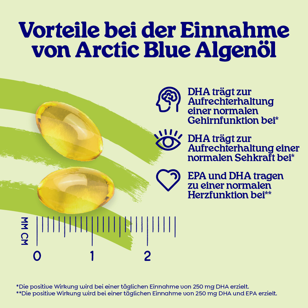 Omega-3-Algenöl Kapseln mit DHA und EPA - Arctic Blue® - 90 Stück image 1