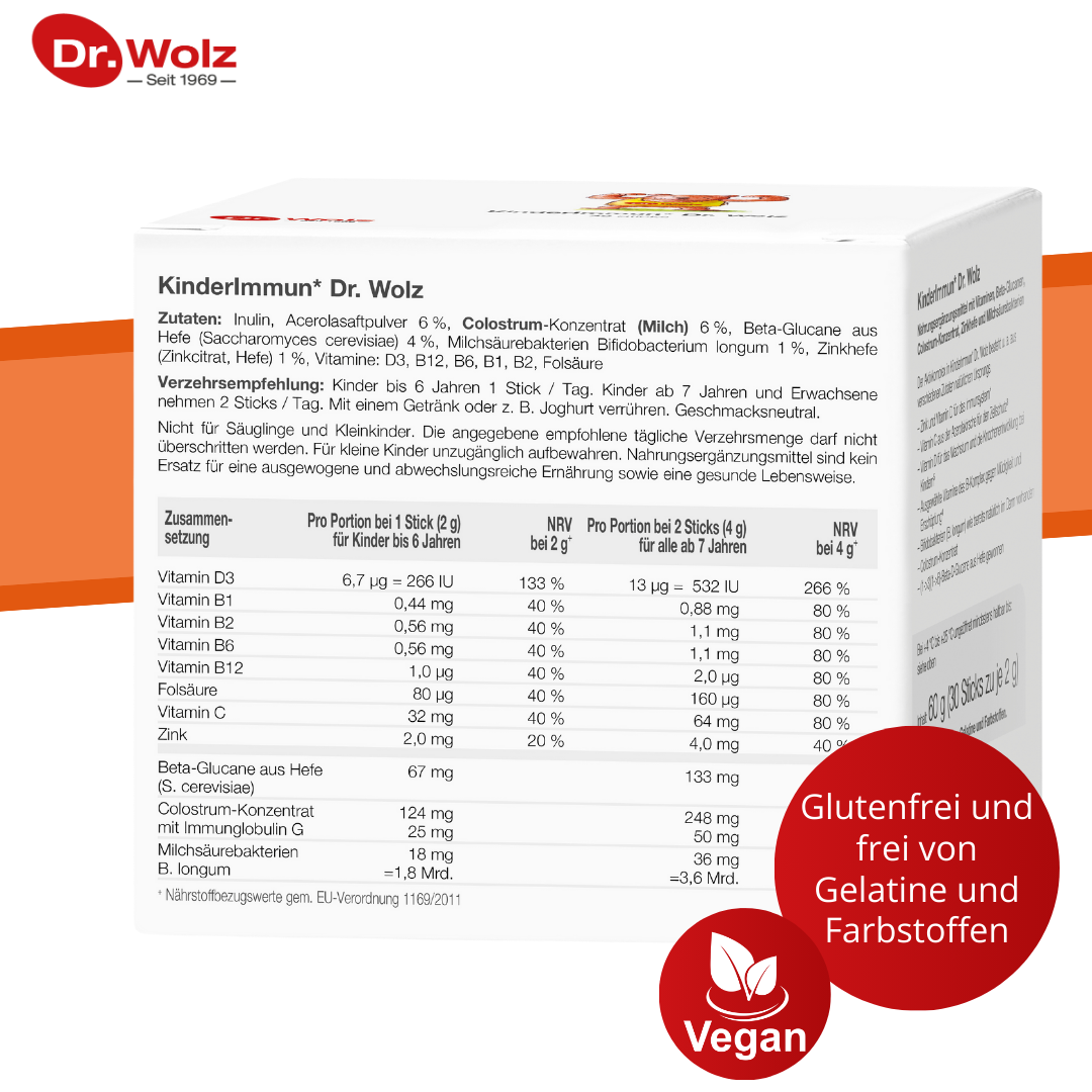 Dr. Wolz KinderImmun 30 Sticks - Aktivkomplex für Immunsystem & Wachstum image 6