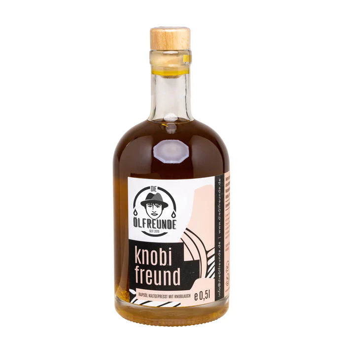 Knobifreund - Rapsöl mit Knoblauch - Die Ölfreunde - 500ml image 0
