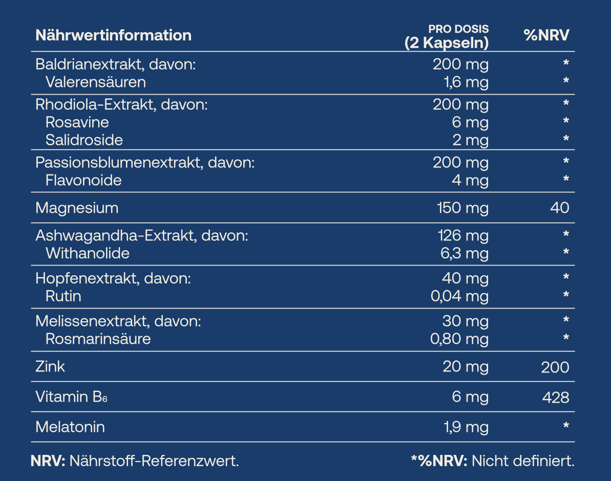 Active Sweet Dreams - Einschlafhilfe mit Melatonin - 60 Kapseln - Salengei™ image 4
