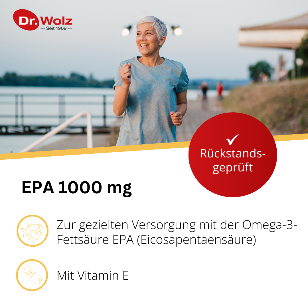 Dr. Wolz EPA 1000 mg - 60 Kapseln mit Vitamin E zur gezielten Versorgung mit EPA image 1
