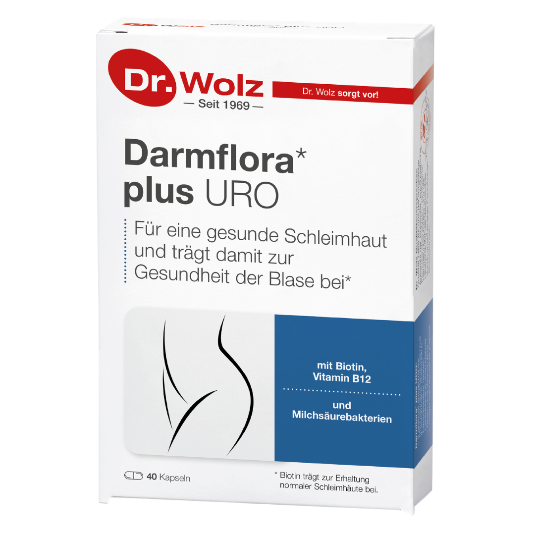 Dr. Wolz Darmflora plus URO - 40 Kapseln - Schleimhäute und Blasengesundheit image 0