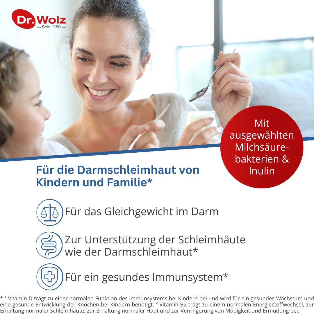 Dr. Wolz Darmflora plus Kinder + Familie - Komplex für Kinder & Erwachsene image 1