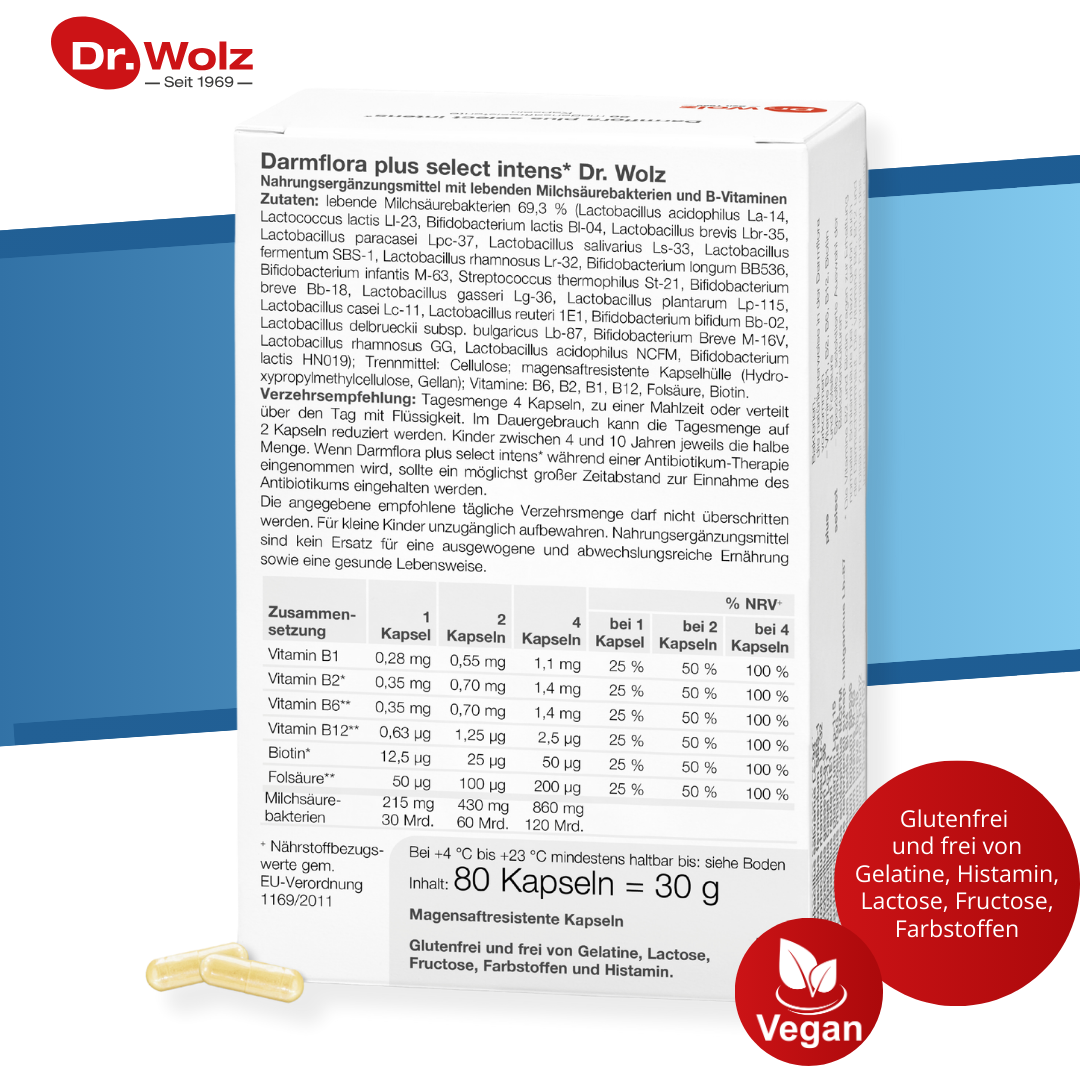 Dr. Wolz Darmflora plus select - 40 Kapseln zur Unterstützung der Darmflora image 6
