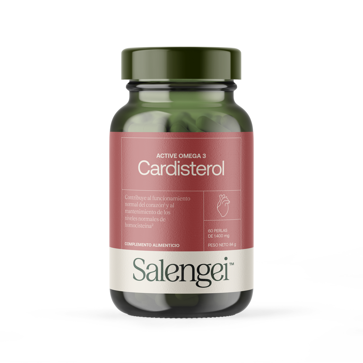 Active Omega 3 Cardisterol - Herzgesundheit  - 60 Kapseln - Salengei™ image 0