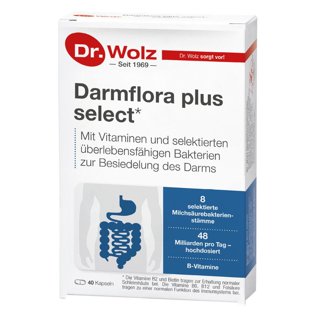 Dr. Wolz Darmflora plus select - 40 Kapseln zur Unterstützung der Darmflora image 0