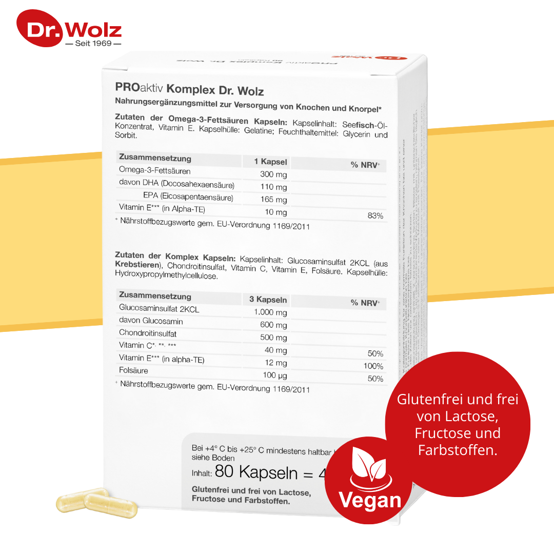 Dr. Wolz ProAktiv Komplex 80 Kapseln - Mikronährstoffe für Knochen und Knorpel image 4