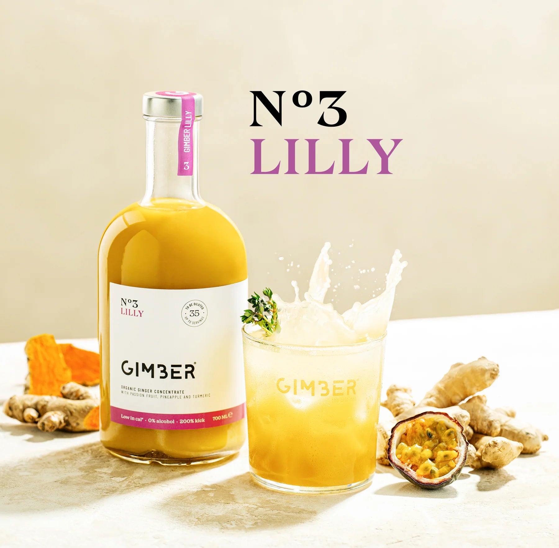 GIMBER N°3  Lilly - BIO Ingwerkonzentrat mit tropischen Früchten image 0