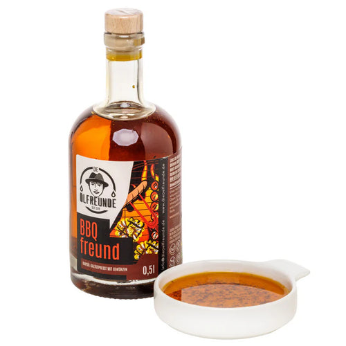 BBQ-Freund - Rapsöl mit BBQ Gewürzen - Die Ölfreunde - 500 ml image 1