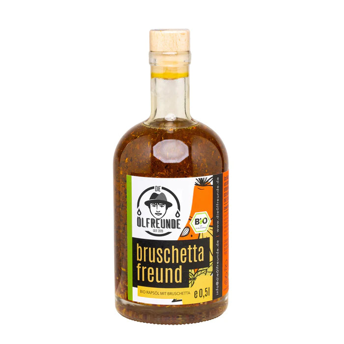 Bruschettafreund - BIO Rapsöl mit Bruschetta Gewürzen - Die Ölfreunde - 500ml image 0