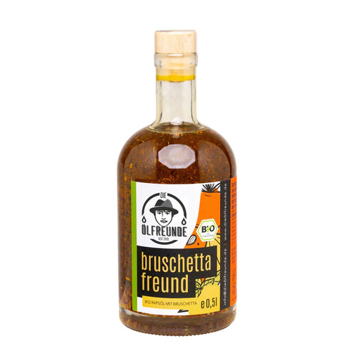 Bruschettafreund - BIO Rapsöl mit Bruschetta Gewürzen - Die Ölfreunde - 500ml image 0
