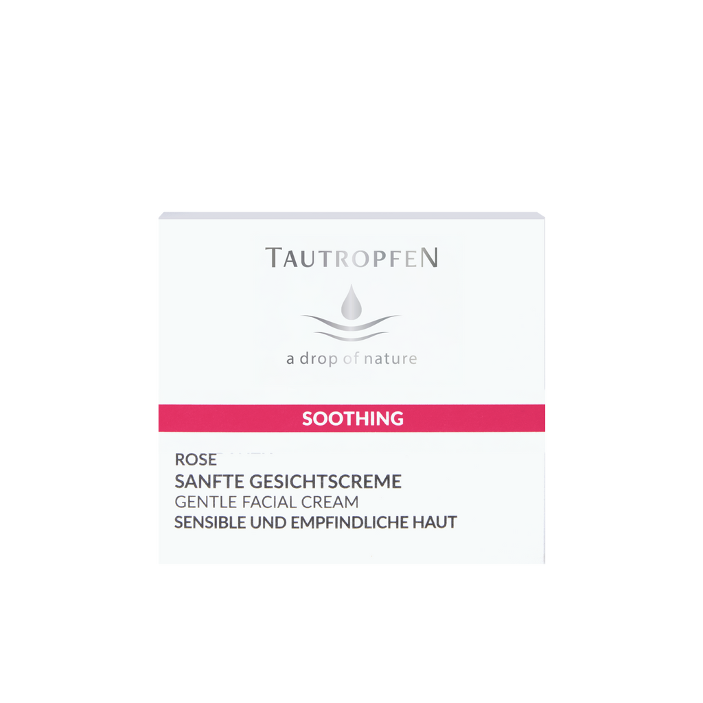 Sanfte Gesichtscreme mit Rosenwasser und Wildrosenöl - Tautropfen - 50 ml image 1