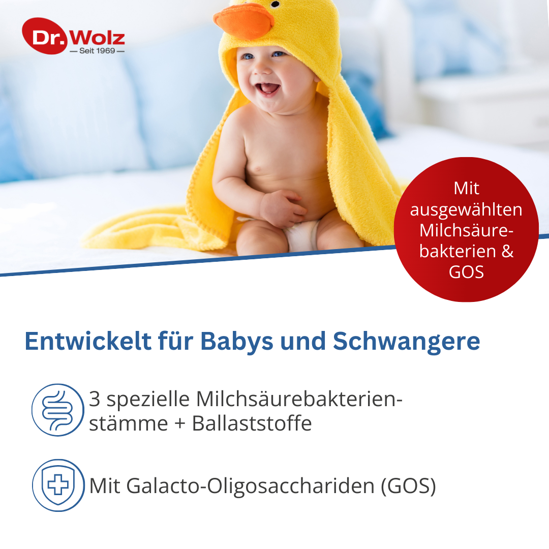 Dr. Wolz Curabiom® Baby - Probiotikum für Babys & Schwangere | Darmflora mit GOS image 1