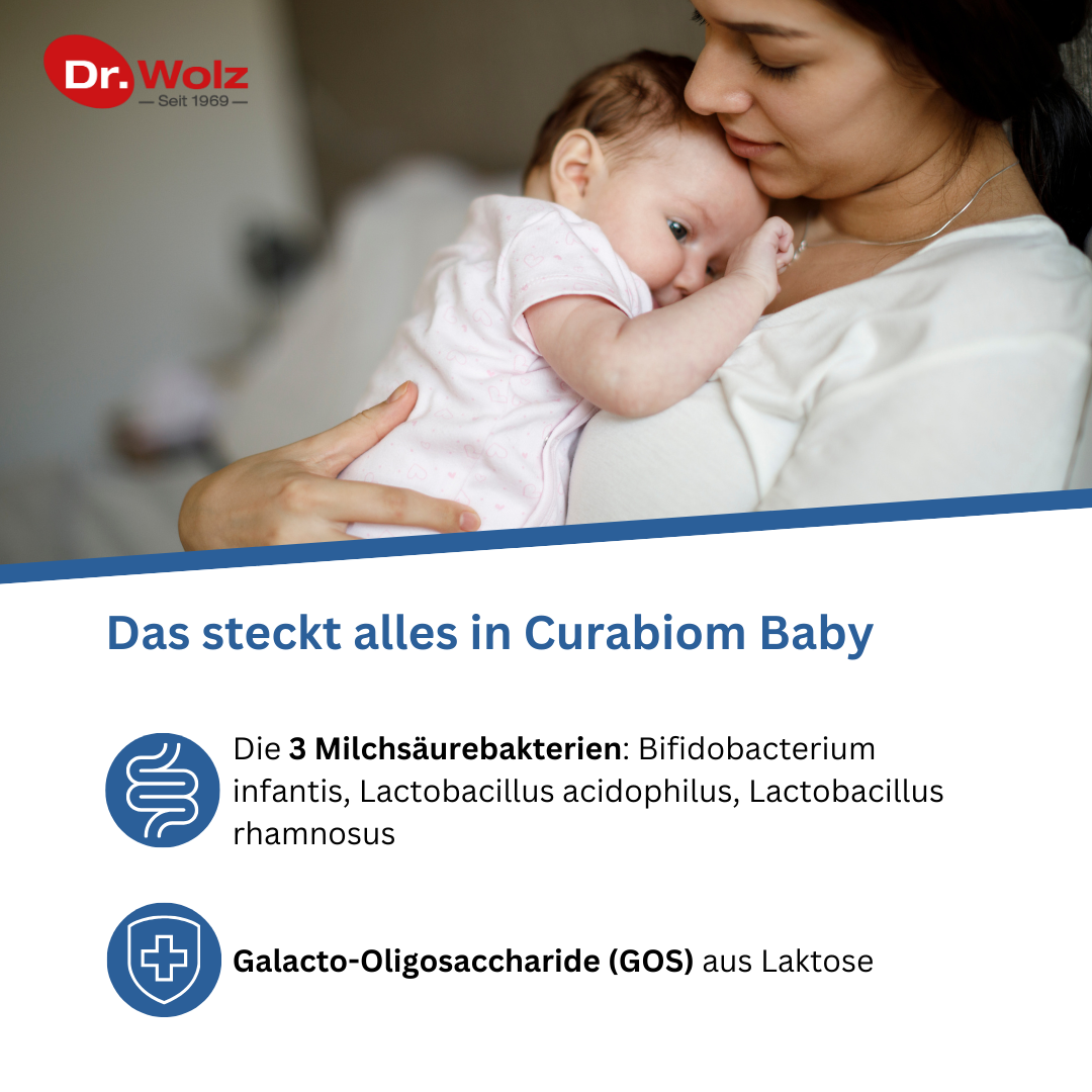 Dr. Wolz Curabiom® Baby - Probiotikum für Babys & Schwangere | Darmflora mit GOS image 3