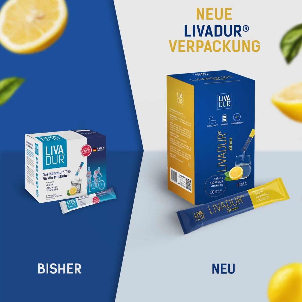LIVADUR® Zitronengeschmack - Aktivkomplex mit Kreatin, Magnesium u. Vitamin D3 image 8