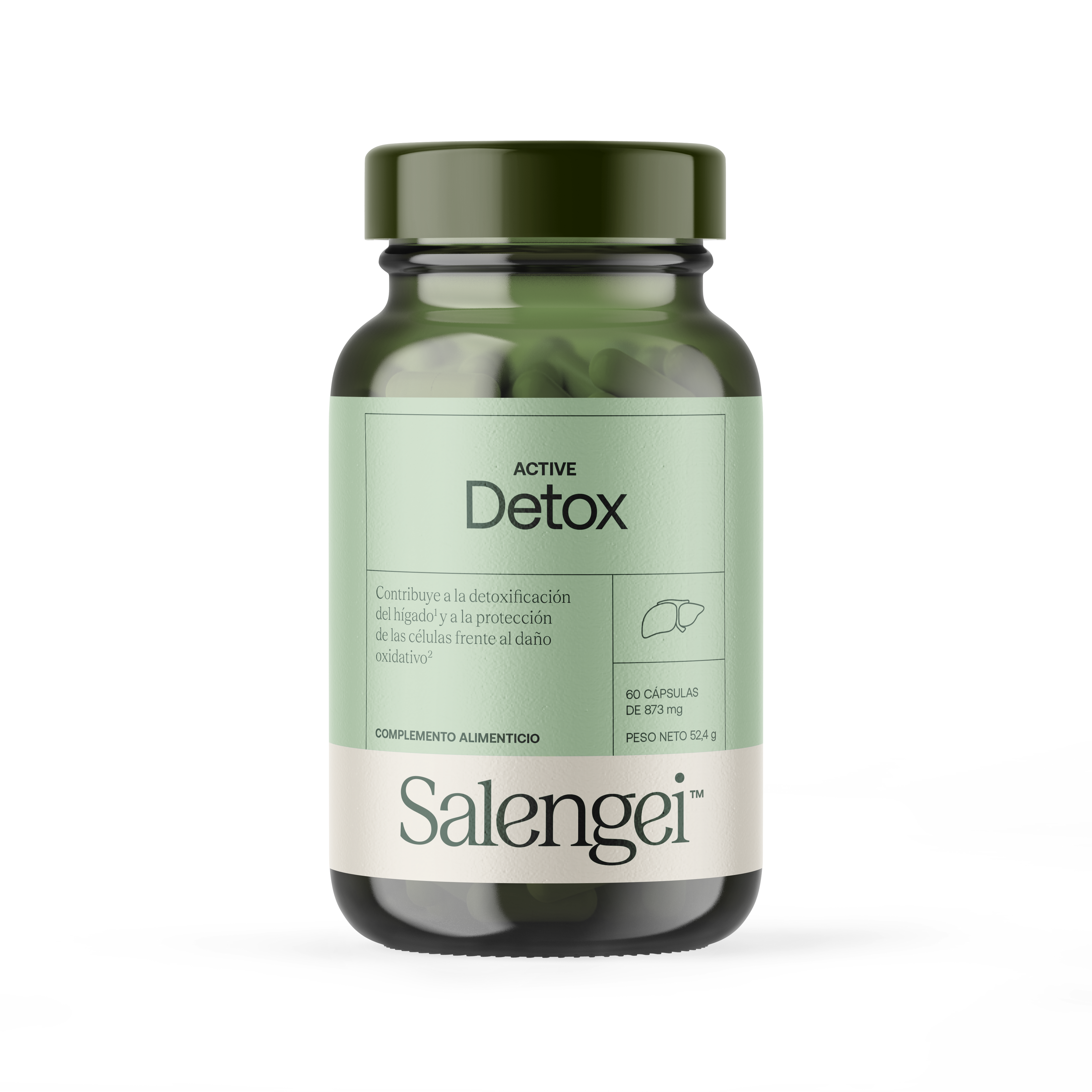 Active Detox - Natürliche Leberentgiftung - 60 Kapseln - Salengei™ image 0