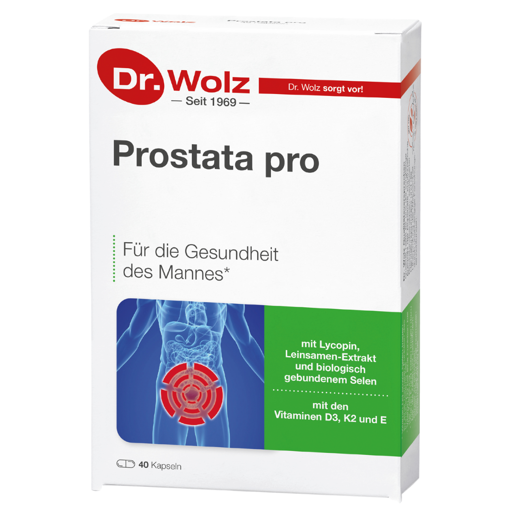 Dr. Wolz Prostata pro Kapseln mit Lignanen und Lycopin - 40 Kapseln image 0