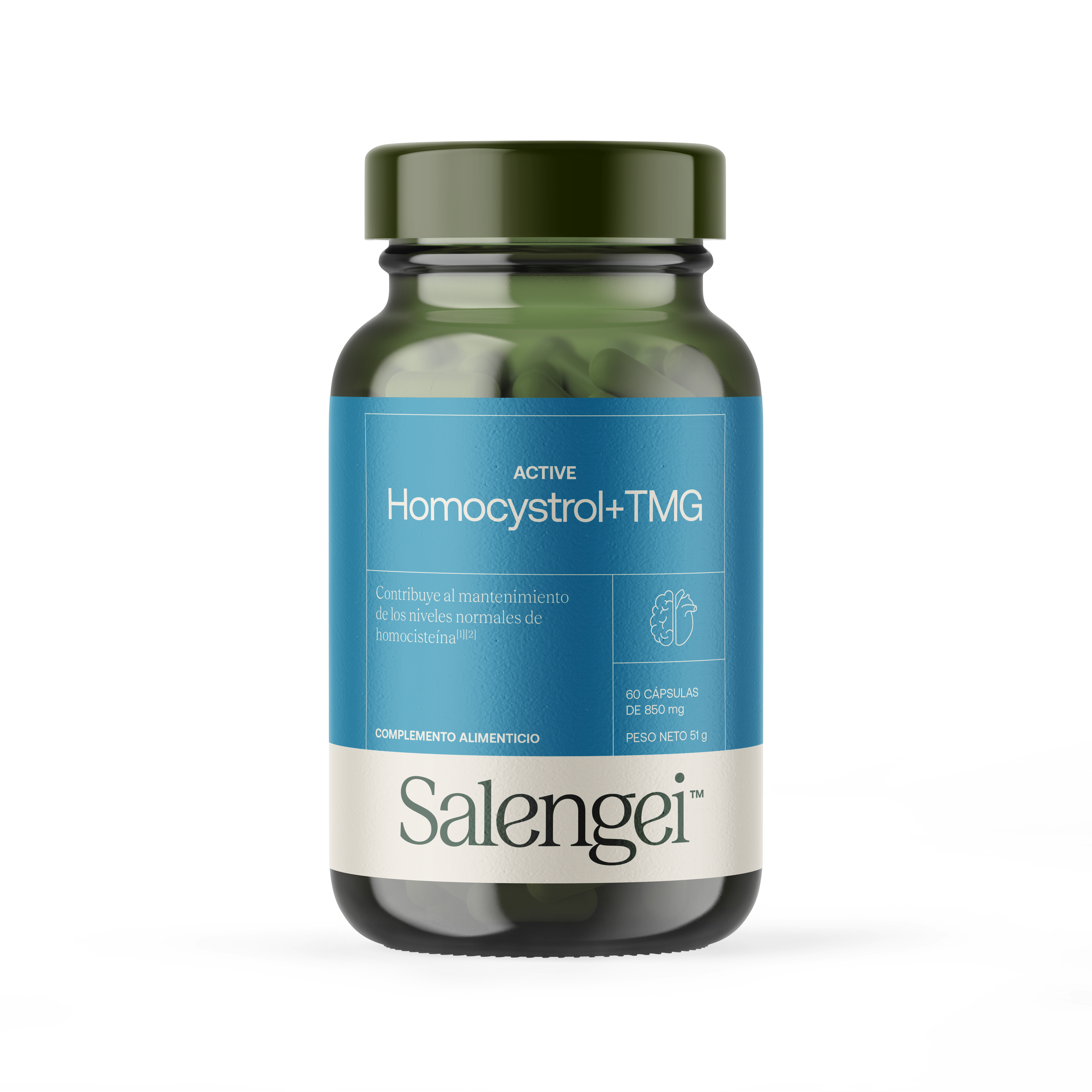 Active Homocystrol + TMG™ - Homocystein-Kontrolle - 60 Kapseln - Salengei™ image 0